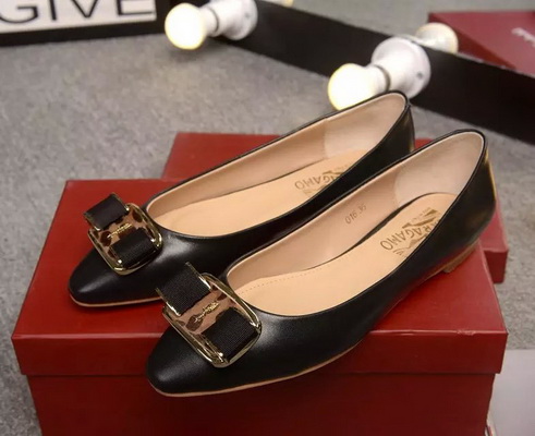 Ferragamo Shallow mouth flat shoes Women--048